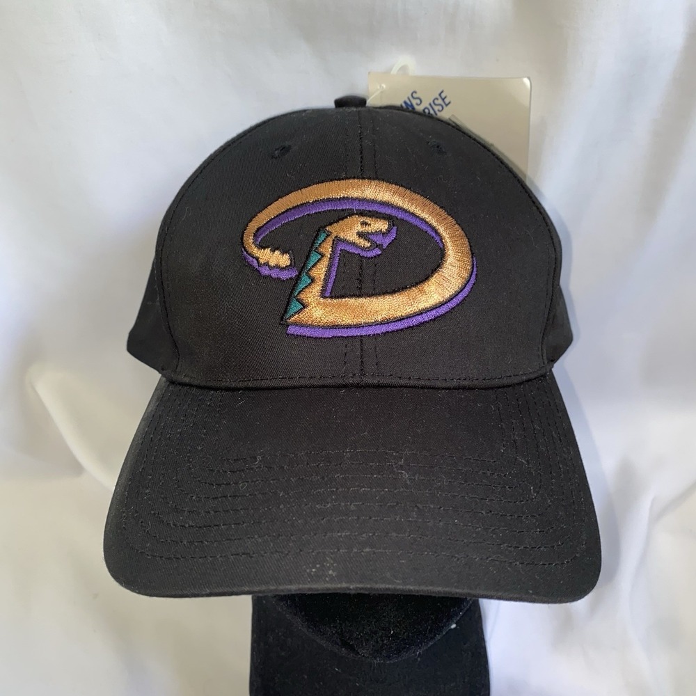 NWT Vintage Arizona Diamondbacks MLB Black Twins Enterprise Snapback Hat